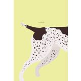 Yellow Notebook GSP Black Patch Ticking German Shorthaired Pointer 6" x 9": 110-Page Lined Journal for Dog Lovers & Hunters: Perfect Medium-Sized ... Gift for GSP Owners & Bird Dog Enthusiasts