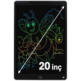 Yellowtech 20 İnç (50,8 cm) Büyük Boy LCD Yazı Tahtası Renkli Çizim Tableti Çocuk Eğitici Oyuncak