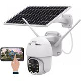 Yellowtech Sim Kartlı 4g Ptz 360 Hareketli Solar Güneş Enerjili 1080P Kamera - Siyah - Beyaz