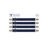 YELSAN 4 lü çarşaf, yatak pedi & şiltesi, alez tutucu, sabitleyici lastik. Metal klips ve ayar tokası.