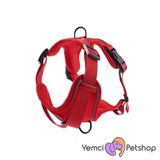 YEMCİPETSHOP KÖPEK GÖĞÜS TASMASI KIRMIZI MEDİUM