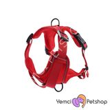 YEMCİPETSHOP KÖPEK GÖĞÜS TASMASI KIRMIZI XL