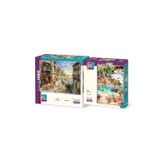 Yemeğe Davet Ve Güne Merhaba İkili Set - 1000 + 500 Parça İkili Puzzle Seti