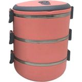 Yemek Termosu Koyu Pembe 3lü Sefer Tası 1.8lt - Çok Renkli