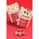Yemelix Freeze Dried Çilek Kuru Meyve Cipsi - Dondurularak Kurutulmuş Çilek 15G