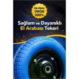 YENAL 1 Profesyonel Patlamaz Yeni Nesil Pu El Arabasi Tekeri Saglam Uzun Ömürlü Rulman Bilyali Çap: 350 Mm