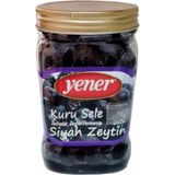 Yener Siyah Kuru Sele (Kıvırcık) Zeytin 500 Gr Doğal Fermante