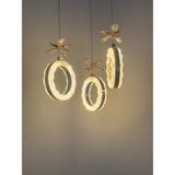 Yeni 3 Lü Kristal LED Avize Modelimiz - Gold