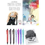 Yeni Arkadaşım Mo ve Martıya Uçmayı Öğreten Kedi 2'li Set - Kalem