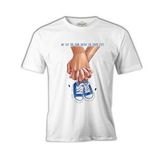 Yeni Bebek Erkek Ayakkabı Anneler Günü Beyaz Unisex Tshirt