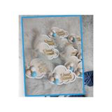 Yeni Doğan Erkek Bebek Bej Ahsap Magnet 20 Adet MRH0194