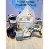 Yeni Doğan Love Grand Bebek Çeyiz Seti - Gri