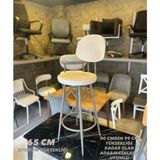 Yeni Dolce Bar Sandalyesi Ekru Babyface Kumaş,cappucino.65 cm Oturum Yüksekliği
