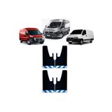 Yeni Dünya Fiat Ducato Mavi-Beyaz Fosforlu 4'lü Paçalık Çamurluk Tozluk FIA0FX02703
