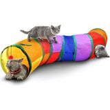 Yeni Evcil Kedi Oyuncakları Gökkuşağı S-Şekilli Kavisli Tünel Pist Kedi Oyuncakları Aracılığıyla Kedi Matkap (Yurt Dışından) - Renkli