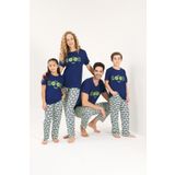 Yeni İnci 4 Çift Anne Kız Çocuk Baba Oğul Aile Pijama Takım