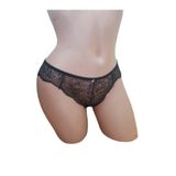 Yeni İnci K100 Dantelli Slip Külot, M, M0K100SİYAH, Siyah, kadın