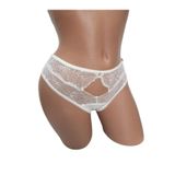 Yeni İnci K101 Dantelli Slip Külot, M, YNCK101, Ekru, kadın