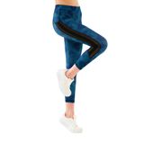 Yeni İnci Kadın Mavi Yoga Fitness Pilates Koşu Sporcu Taytı Tek Alt, Mavi, S