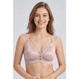 Yeni İnci Lazer Kesim Sütyen BR121 (Pembe, 80B)