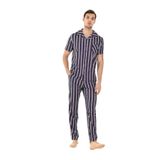 Yeni Inci Önden Düğmeli 3'lü Erkek Pijama Takım EPJ802 - XL - Lacivert