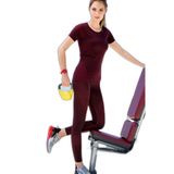 Yeni İnci S211 Bordo Kadın Sporcu Taytı