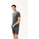 Yeni İnci Viskon 3'Lü Erkek Pijama Takımı - Antrasit