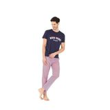 Yeni İnci Yarım Kol Pijama Takımı, M, EPJ841, Lacivert, erkek