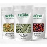 Yeni Mahsül Ihlamur Yaprağı - Adaçayı - Kuşburnu (3X Doğal Bitki Çayı 100 Gr) Set (
