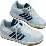 Yeni Model Beyaz Bay Bayan Çocuk Ortopedik Sneakers Model Spor Ayakkabı - Beyaz - Siyah