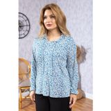 Yeni Model Yüksek Kalite Orta Yaş Anne Penye Bluz 6515