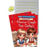 Yeni Müfradat Güzel Yazı Defteri Orta Boy 16.5x24 24 Yaprak 3 Adet Standart Kılavuz Çizgili Yazı Defteri Satır Aralıkla