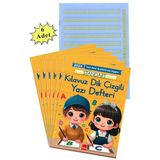 Yeni Müfradat Güzel Yazı Defteri Orta Boy 16.5X24 24 Yaprak 6 Adet Standart Kılavuz Dik Çizgili Yazı Defteri Satır Aralıklarına Uygun