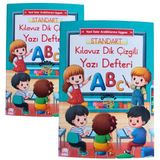 Yeni Müfredat Klavuz Dik Çizgili Güzel Yazı Defteri 2 Adet Büyük Boy (19X27 Cm) 48 Sayfa