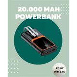Yeni Nesil 20.000 Mah Powerbank 22.5W Hızlı Şarj Çoklu Bağlantı