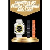 Yeni Nesil 3 Kordonlu Kol Saati 49 MM Amoled Ekran Akıllı Saat