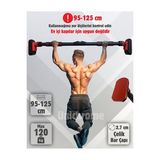 Yeni Nesil 95-125cm Koridor Barfiksi Barfix Aleti Çubuğu Çekme Barı Demiri Bar Kapıya Uygun Değildir