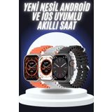 Yeni Nesil Akıllı Saat Çok Yönlü Titreşimli 49 MM Android ve İOS Uyumlu