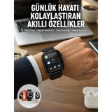 Yeni Nesil Akıllı Saat Müzik Dinleme Bildirim Görme Sesli Asistan Desteği Yeni Nesil