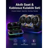 Yeni Nesil Akıllı Saat Ve Bluetooth Kulaklık Titreşim Bildirimleri Uyku Takibi - Lisinya