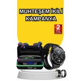 Yeni Nesil Akıllı Saat Ve Bluetooth Kulaklık Titreşim Bildirimleri Uyku Takibi Mir04026592