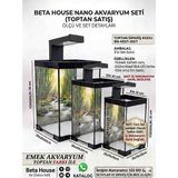 Yeni Nesil Armatürlü Nano Akvaryum Beta House 25 x 25 x 35