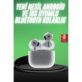 Yeni Nesil Bluetooth Kulaklık Beyaz Çağrı Cevaplayabilen Kablosuz - Renkli