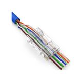 Yeni Nesil Cat5 Cat6 Ez Plug RJ45 Jac Konnektör 100'lü Paket