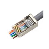 Yeni Nesil Delikli Metal Cat6 Ez Rj45 Konnektör Utp Jack (100 Adet)