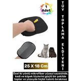 Yeni Nesil Ergonomik Çift Yönlü Mikrofiber Evcil Hayvan Kedi Köpek Tüy Toplama Eldiveni 25 x 18 cm