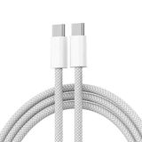 Yeni nesil hızlı şarj kablosu Type-c to type-c kopmaz halat kablo İpad İphone Macbook pro air için