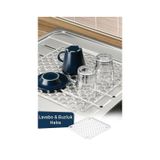 Yeni Nesil Kare Lavabo Ve Buzluk Matı Şeffaf Lavabo Halısı 32 X32 Cm Beyaz
