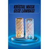 Yeni Nesil Kristal Masa Gece Lambası Dokunmatik Renk Değiştirebilen