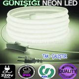 Yeni Nesil Ledci Ömür Elektro Led 220 Volt Neon LED Cob Ledli Yeni Nesil Driversiz(Tak -Çalıştır)Fişli ve Anahtarlı - Gün Işığı - 2,5 METRE